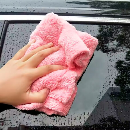 Pack 2 Paños Microfibra para Detailing Rosados Sagus 40x40cm