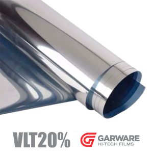 Metro de Lamina De Polarizado Reflectivo Exterior Silver 2 Mil (50 Micrones) VLT 20